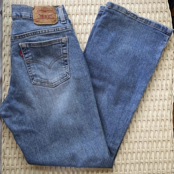 Levis 515 Denim Flared Leg 6S ~ 28"x28" | Great Boot cut Jean | Slim Fit Flare L - Picture 2 of 7